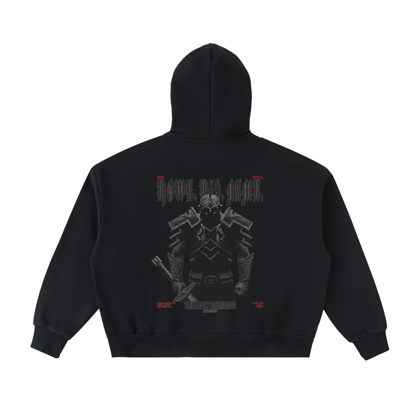 The Demigod Fleeced Full-Zip Boxy Hoodie