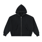 The Demigod Fleeced Full-Zip Boxy Hoodie
