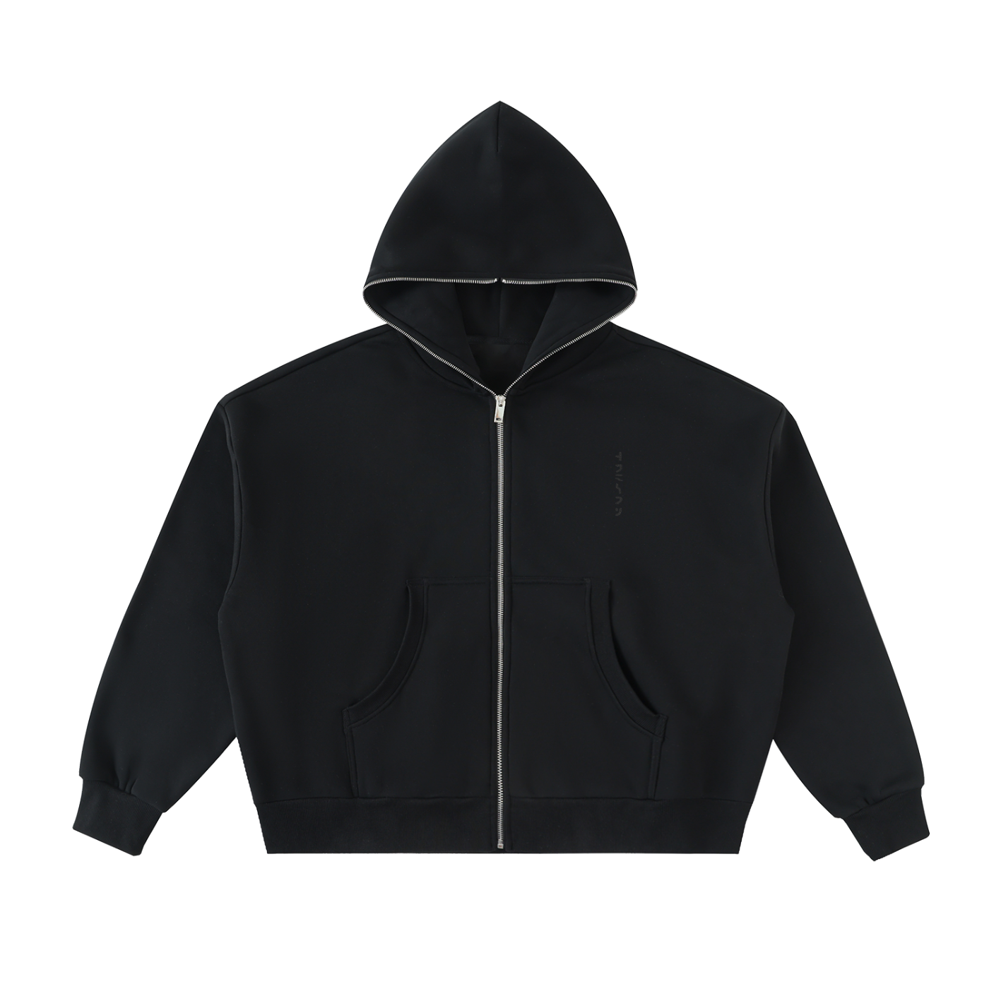 The Demigod Fleeced Full-Zip Boxy Hoodie