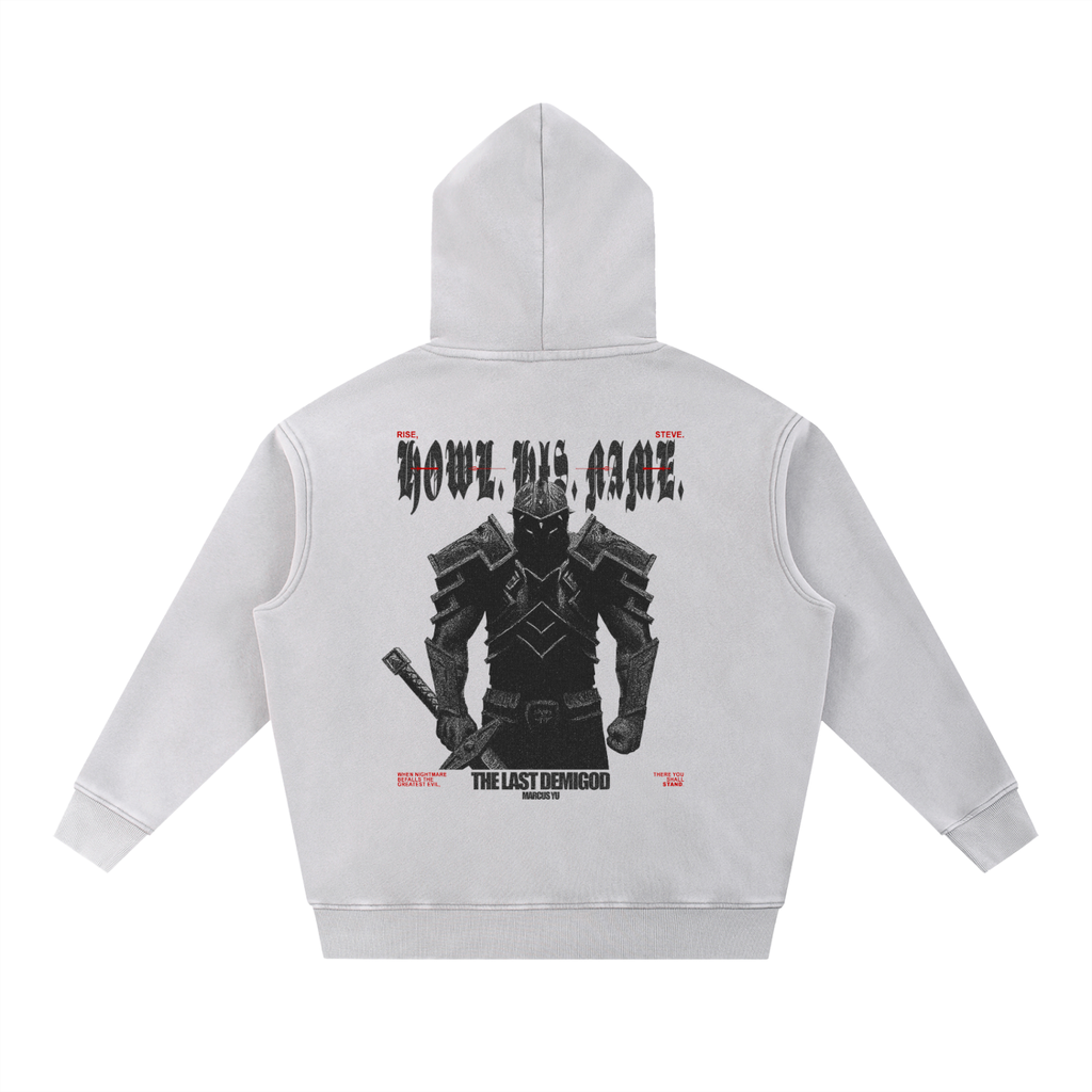 The Demigod Snow Wash Fleece Oversize Hoodie
