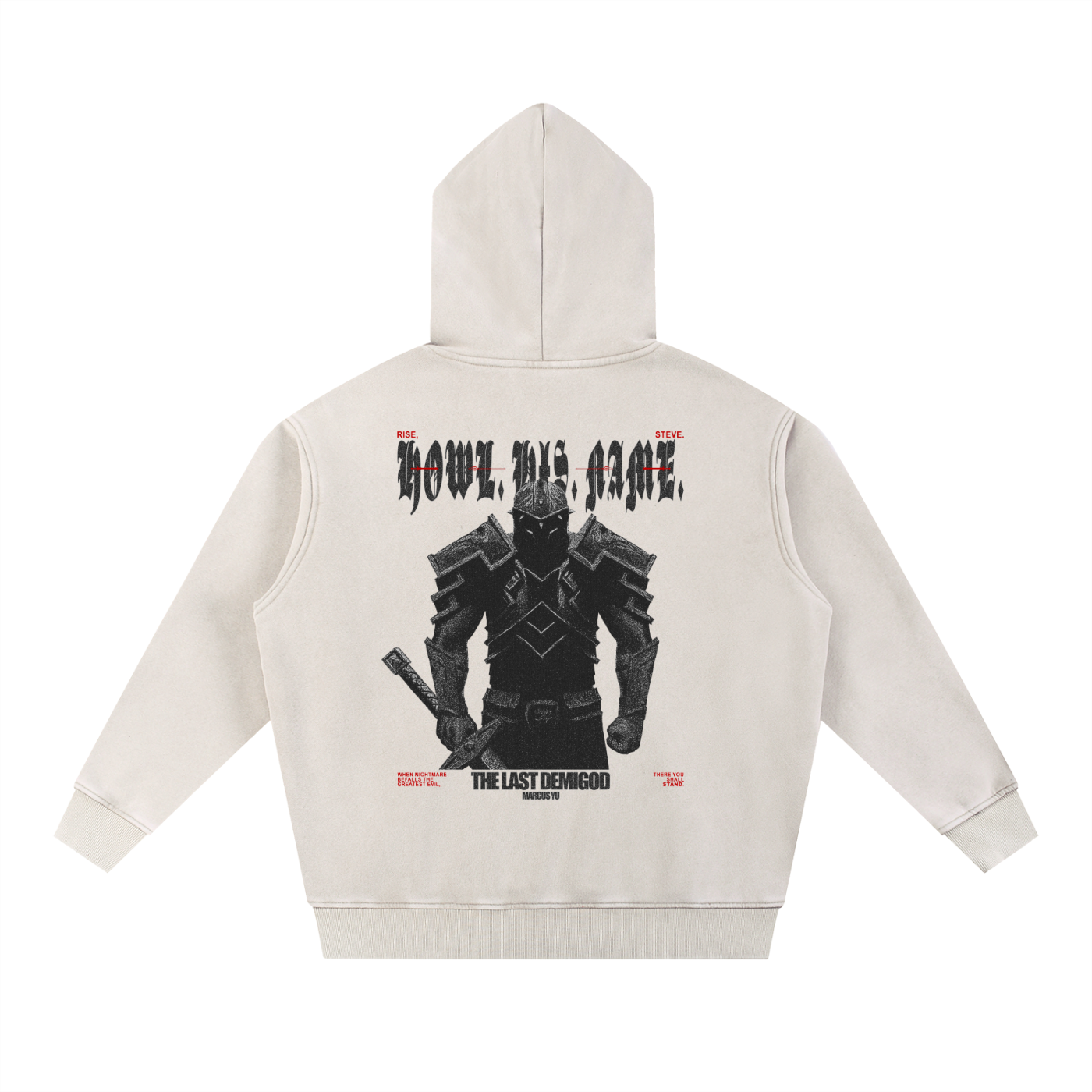 The Demigod Snow Wash Fleece Oversize Hoodie