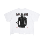 Vintage Wash Boxy Distressed Hem T-Shirt