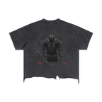Vintage Wash Boxy Distressed Hem T-Shirt