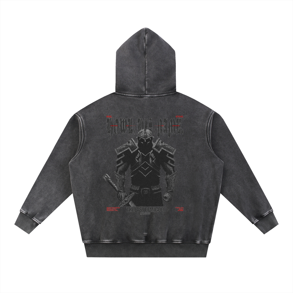The Demigod Snow Wash Fleece Oversize Hoodie